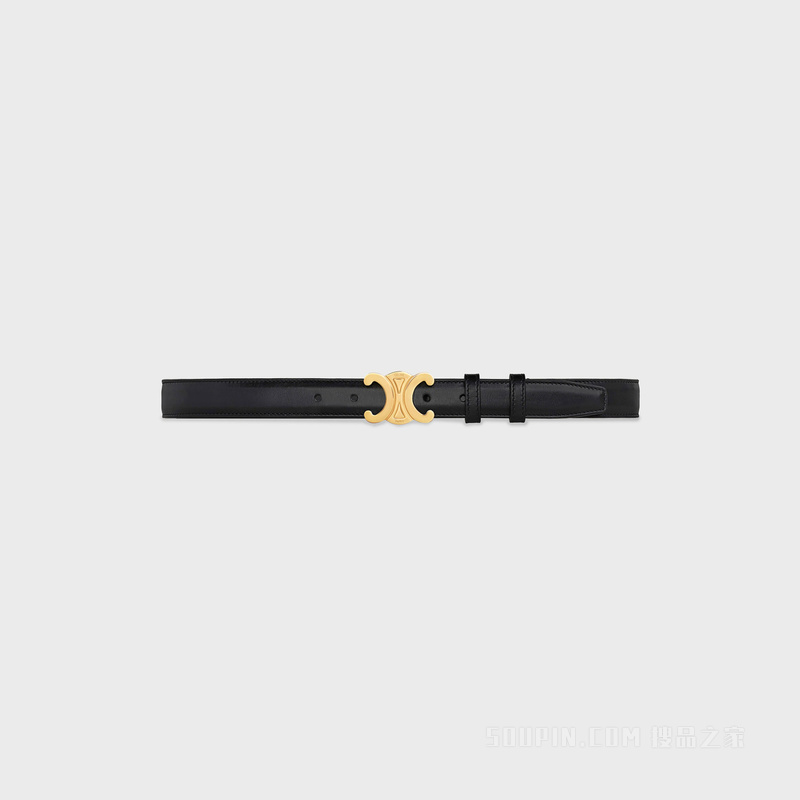 TRIOMPHE中号Taurillon皮革腰带 青铜色-18BU
