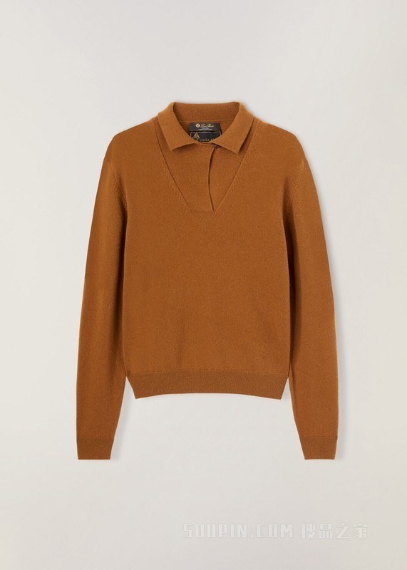 Merano 女士 Polo 衫 骆马毛