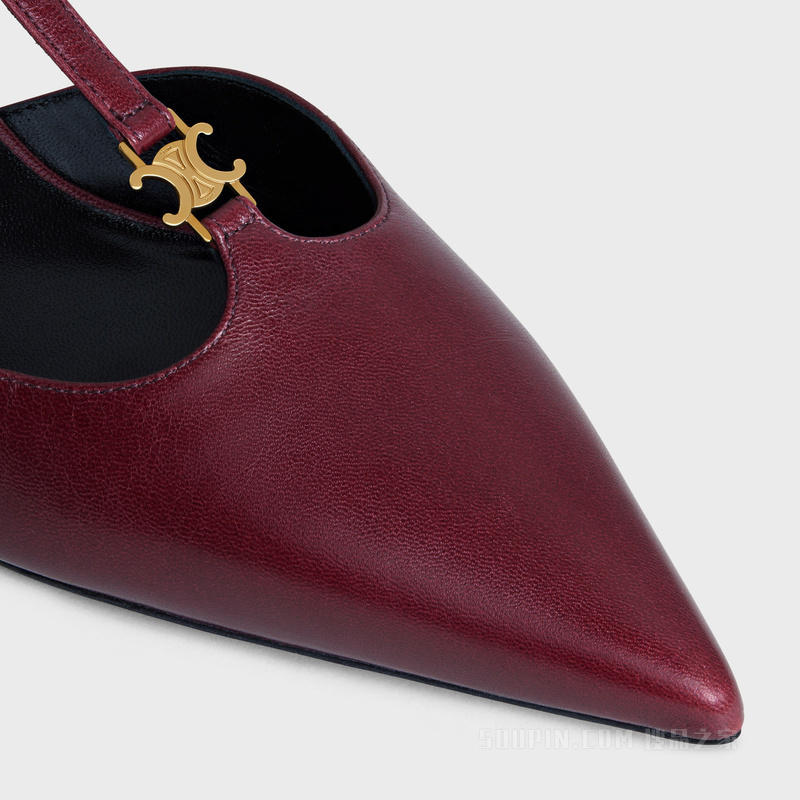 KITTEN TRIOMPHE羊皮革T字带高跟鞋 乳白色-01MI