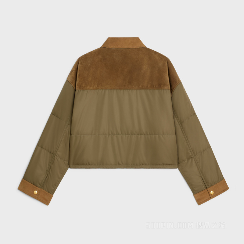 ジャケット CELINE | HUNTING JACKET IN LIGHTWEIGHT NYLON 2W798708N.17MC Celine Women Quilted Hunting Jacket in Lightweight Nylon
