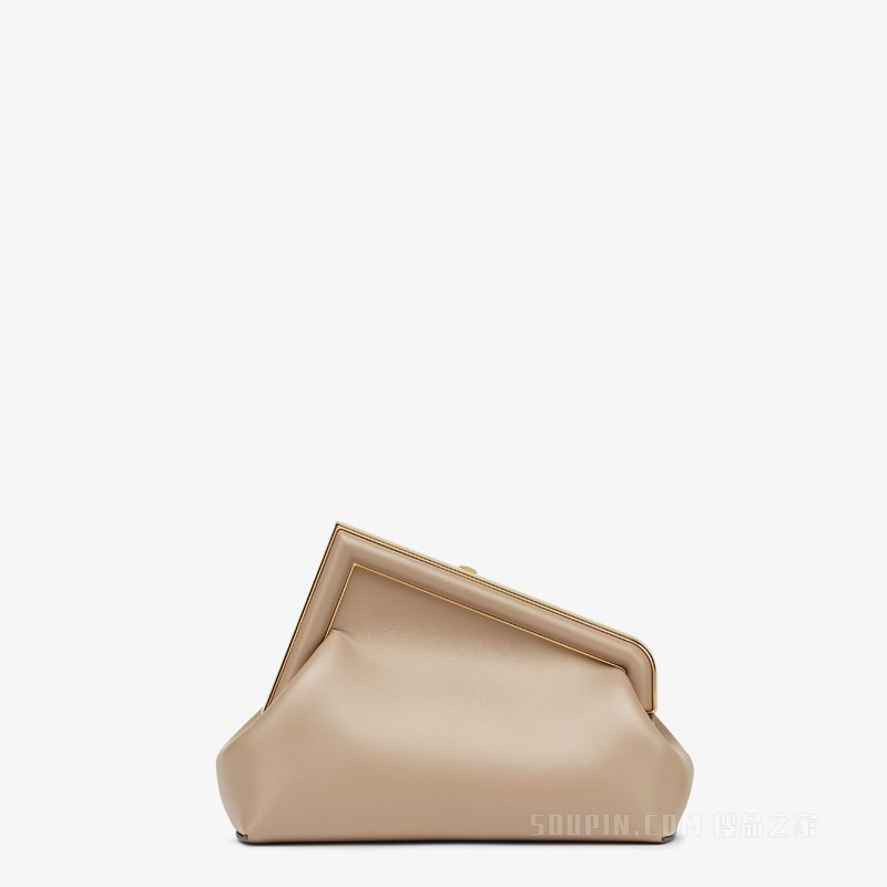 Fendi First小号手袋 鸽子灰皮质手袋