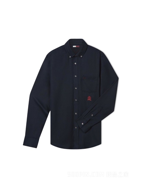 COLLECTION23新款秋冬男休闲职场莱赛尔宽松长袖衬衫32459