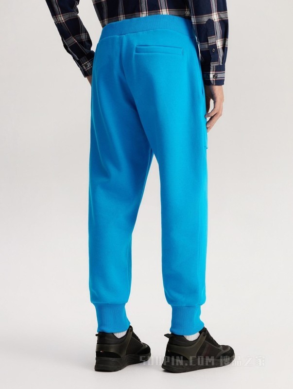 COLLECTION23新款秋冬男装简约徽章束脚合身针织卫裤32433