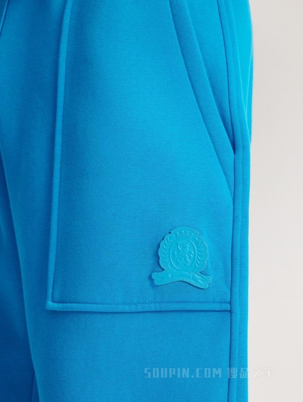 COLLECTION23新款秋冬男装简约徽章束脚合身针织卫裤32433