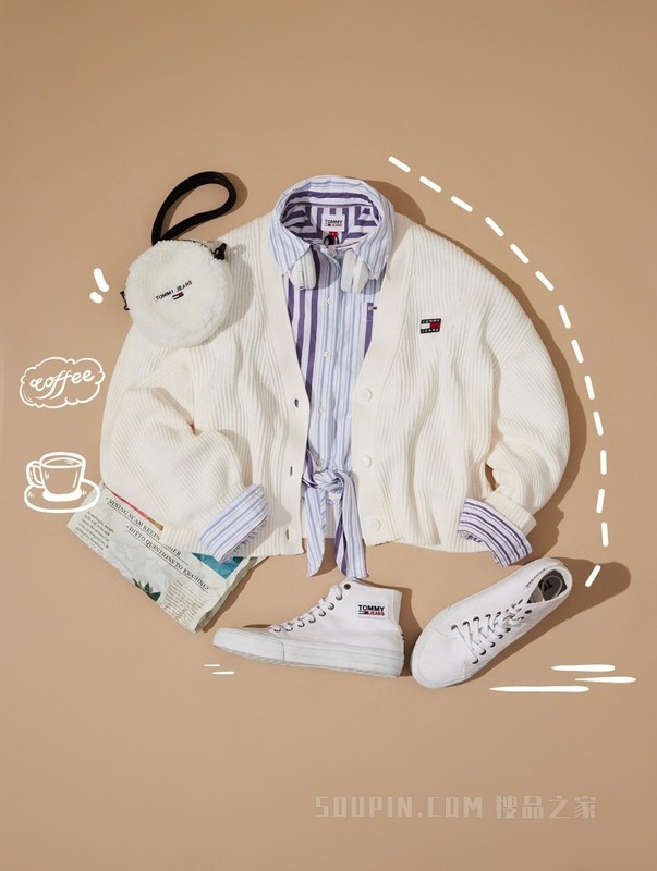 23新款秋季女装纯棉复古灯笼袖纽扣V领宽松短针织开衫16531