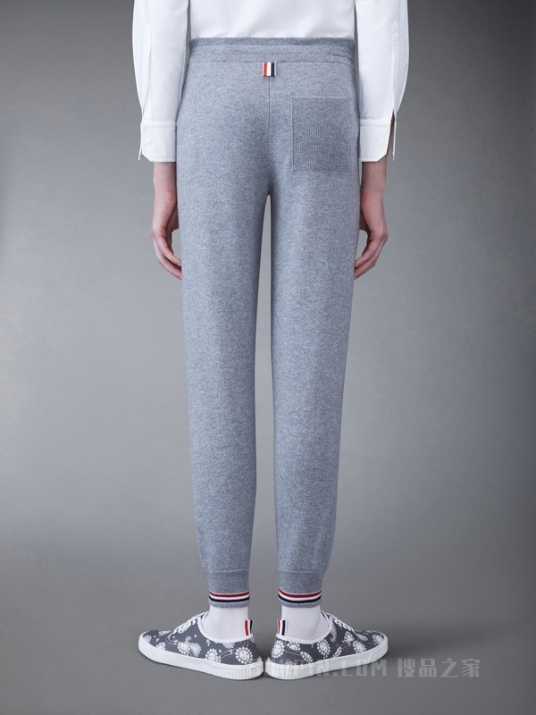 [早秋新品]男士羊绒条纹运动裤