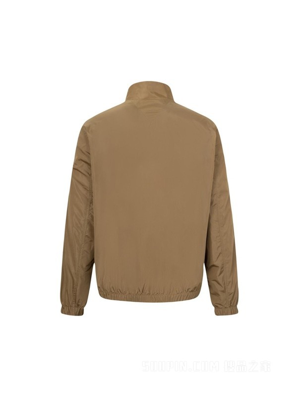 23秋冬男装经典撞色门襟拉链立领宽松单夹克外套MW0MW30244