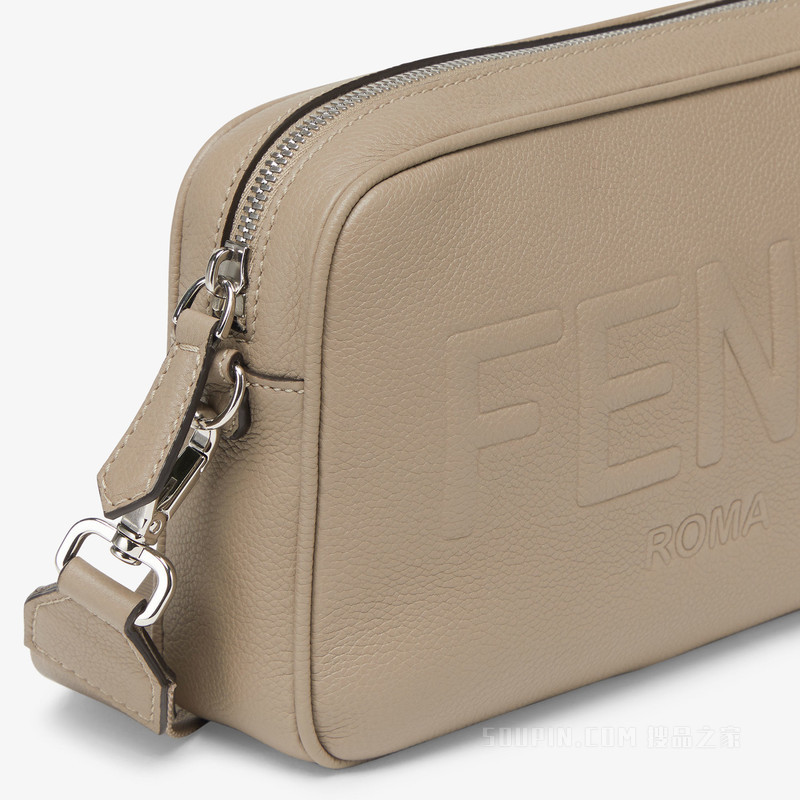 FENDI Roma相机包 米色皮革手袋