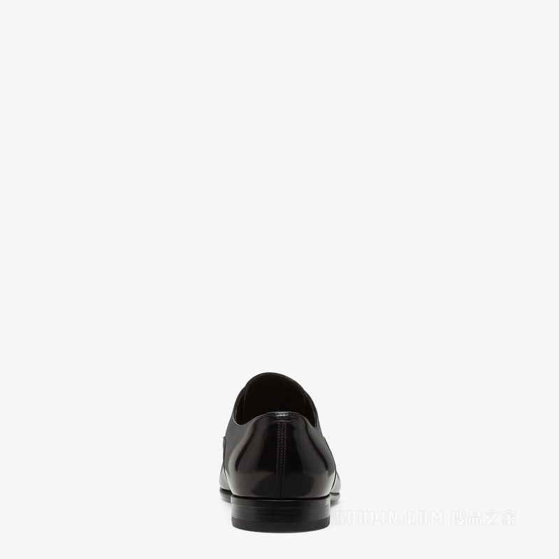 系带鞋 黑色皮革系带鞋