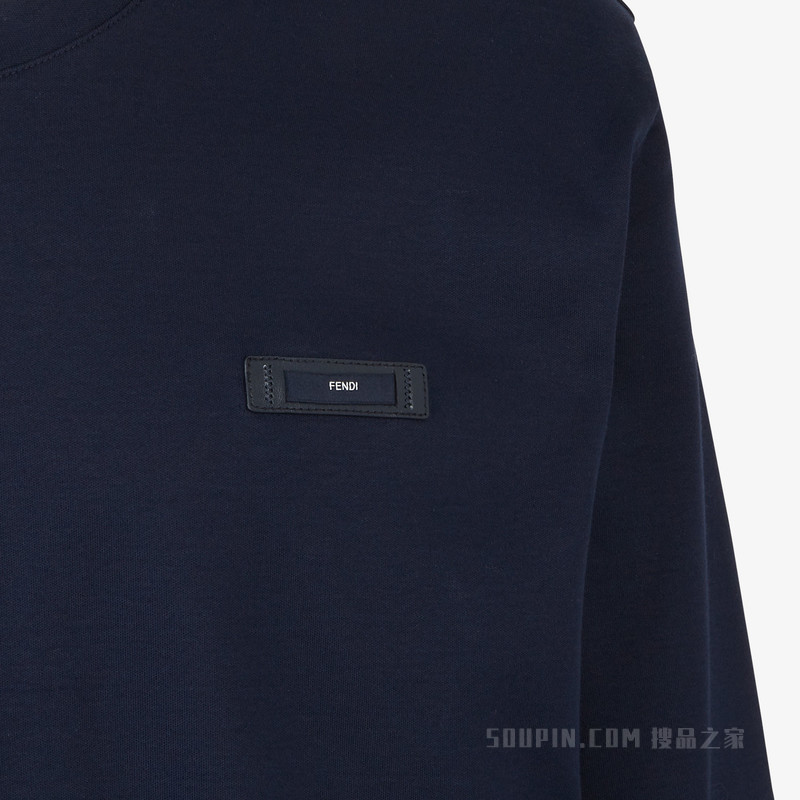 T恤 蓝色针织T恤