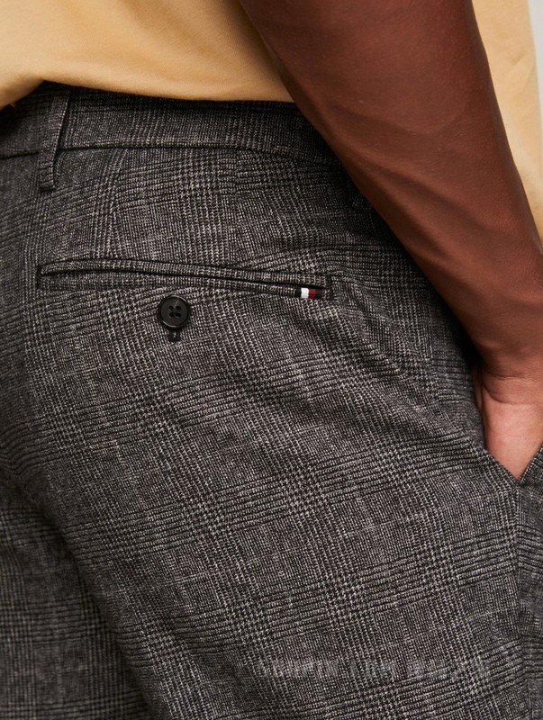 23新款秋冬男装商务通勤格纹直筒版西装裤休闲裤MW0MW32558