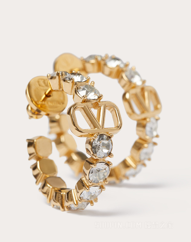 VLOGO SIGNATURE金属和施华洛世奇®仿水晶耳环