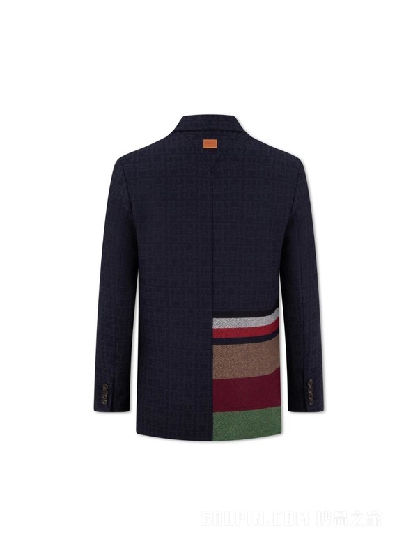 PENDLETON23秋冬男装含羊毛拼色双排扣合身西装外套34024
