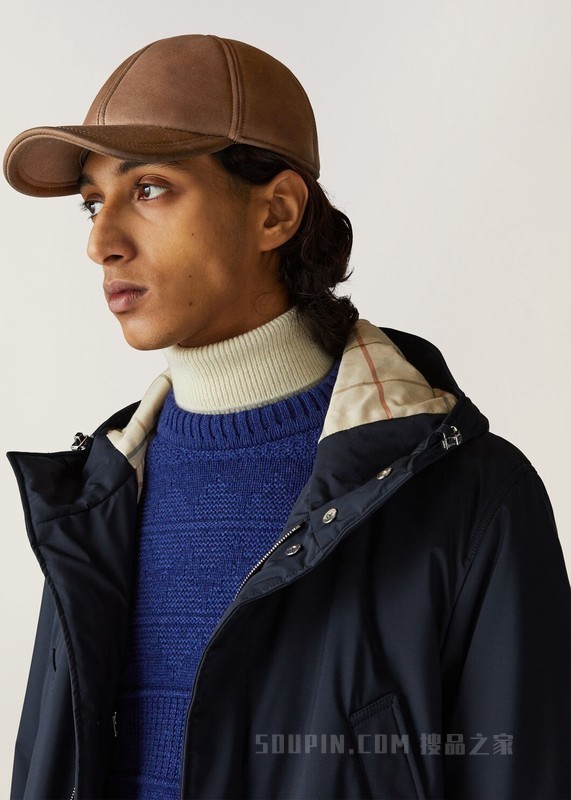 Loro Piana 男士棒球帽 公羊皮