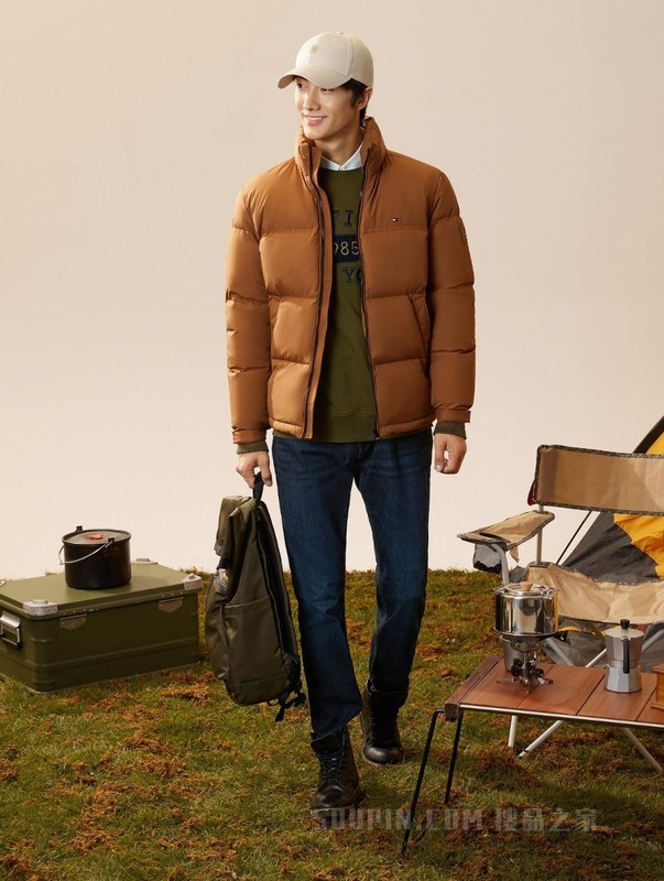 【面包羽绒】【许光汉同款】23冬男鸭绒立领合身羽绒服02541