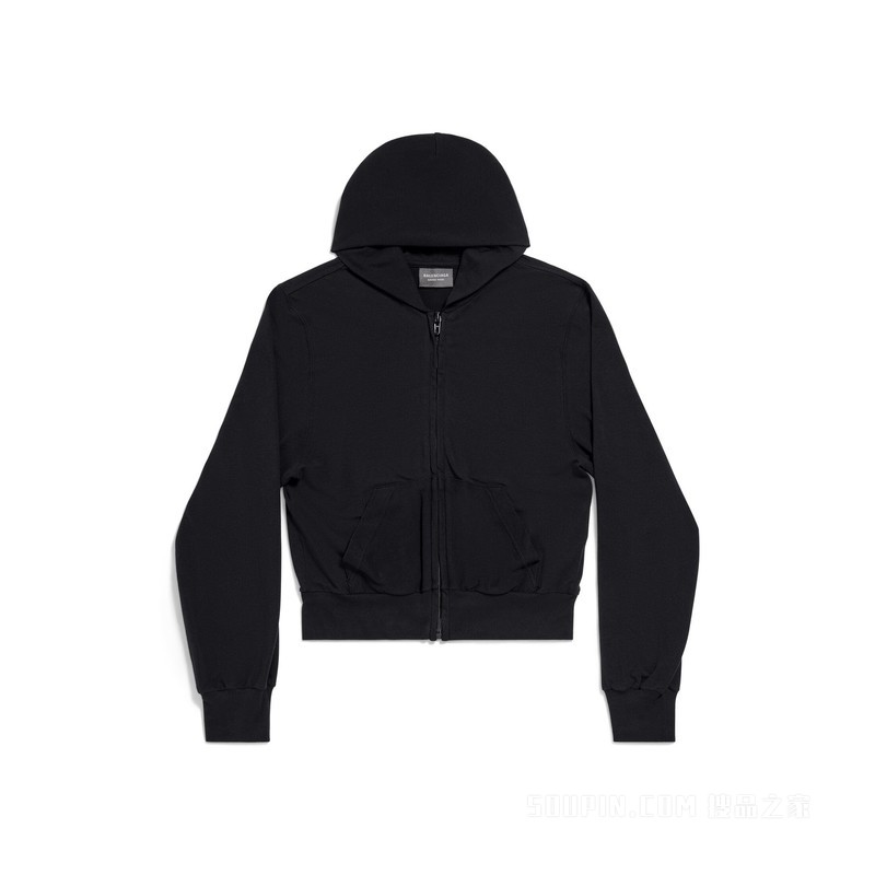 HOODIE合身拉链连帽卫衣