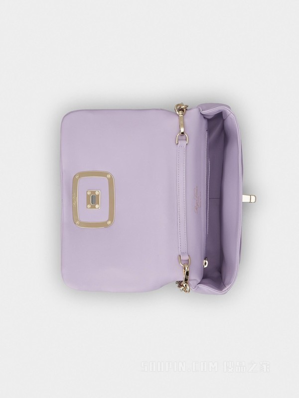 Viv' Choc皮革手袋 紫色