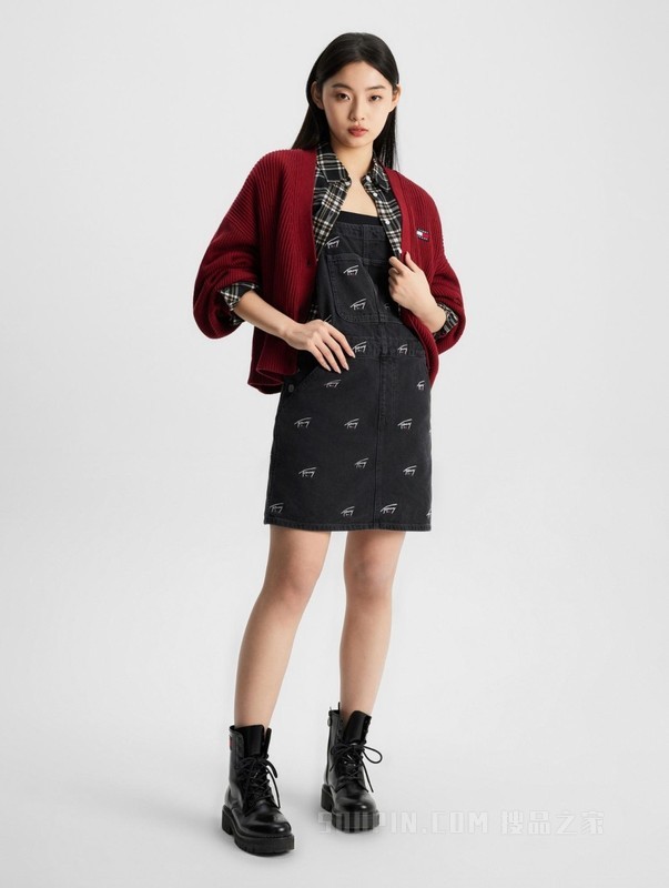 23新款秋季女装纯棉复古灯笼袖纽扣V领宽松短针织开衫16531