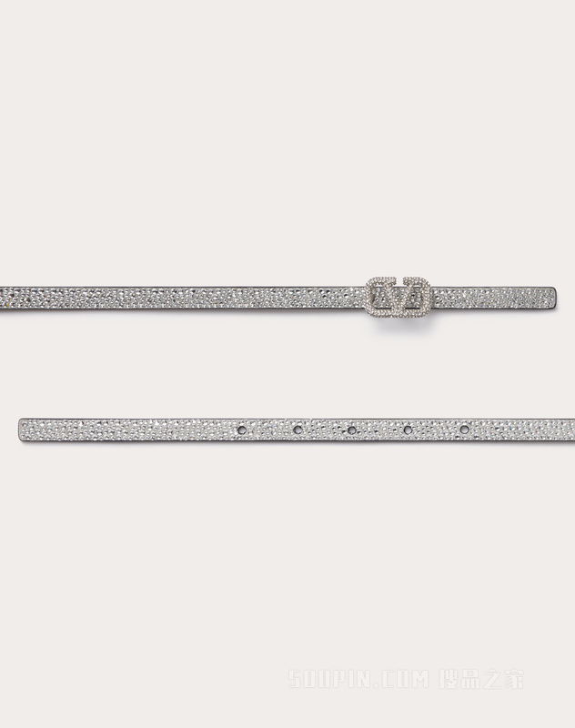 VLOGO SIGNATURE仿水晶腰带（宽1厘米）