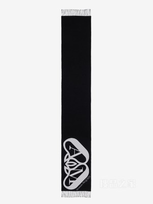 半Seal标志围巾