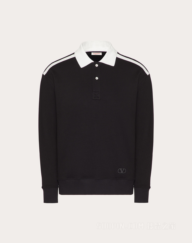 VLOGO SIGNATURE棉质长袖POLO衫