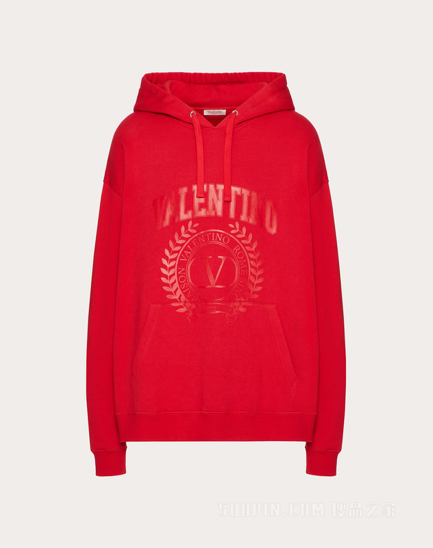 MAISON VALENTINO LOGO棉质连帽卫衣