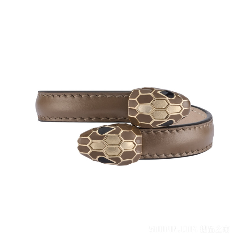 Serpenti Forever 皮革手镯