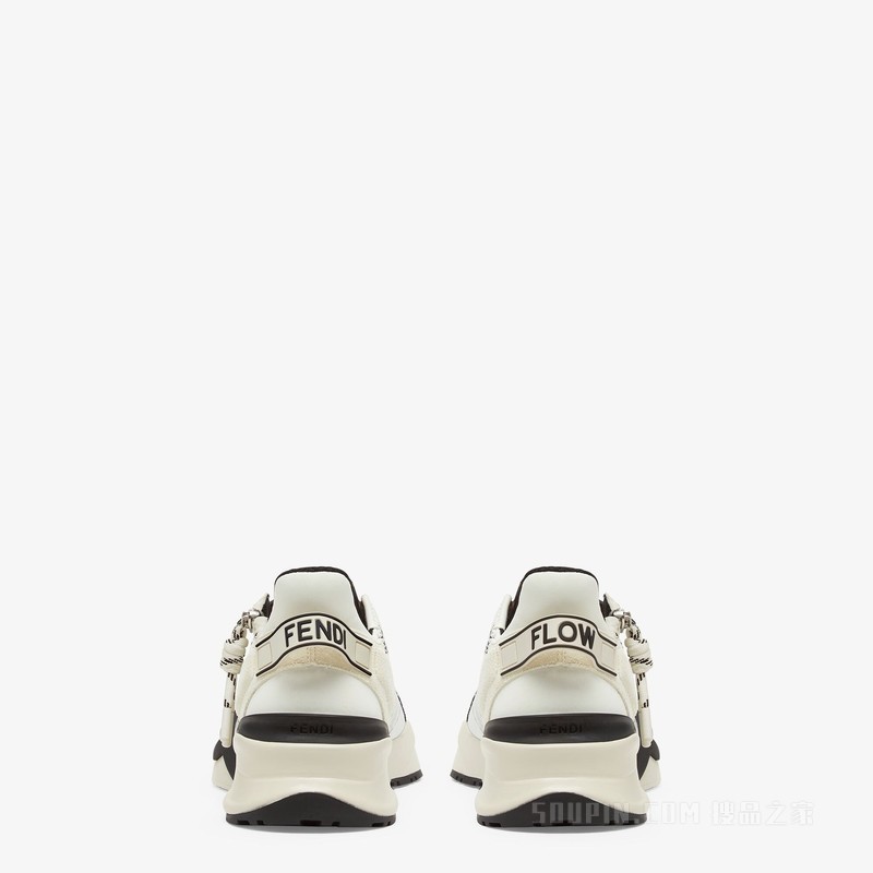 FENDI Flow 白色Lycra®低帮鞋