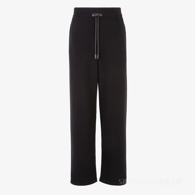 长裤 黑色羊绒长裤