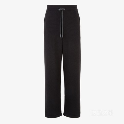长裤 黑色羊绒长裤