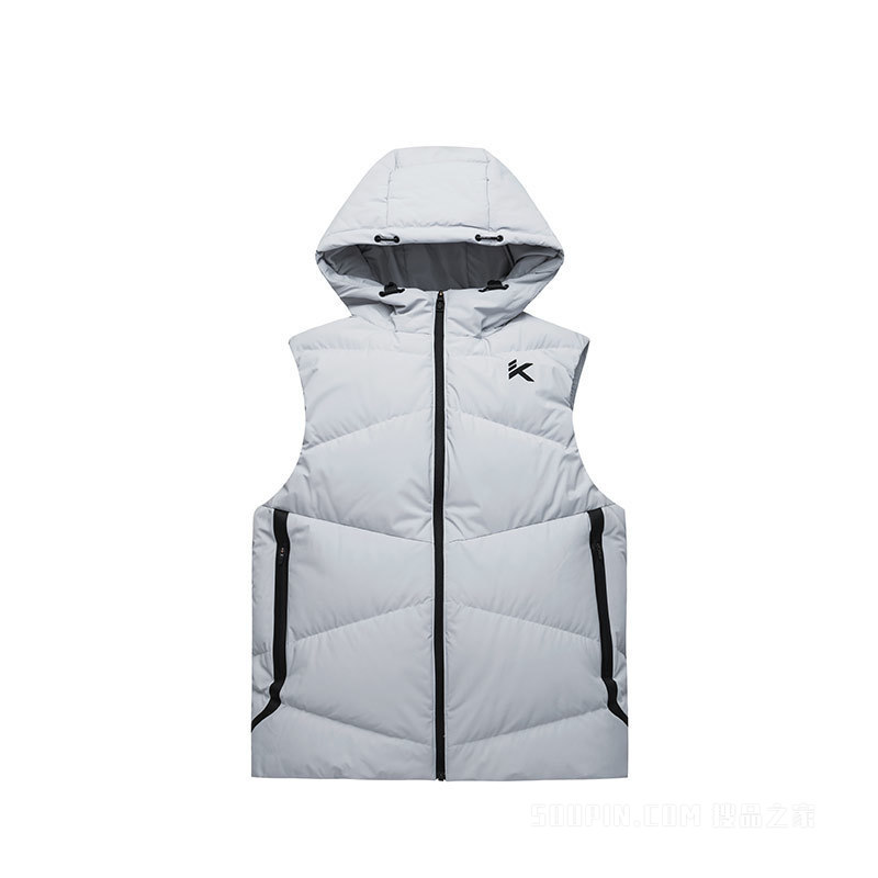 安踏KT Captain Klay系列防泼水科技男子羽绒马甲
