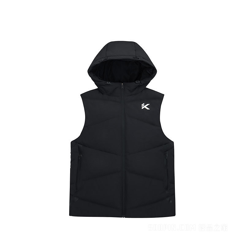 安踏KT Captain Klay系列防泼水科技男子羽绒马甲