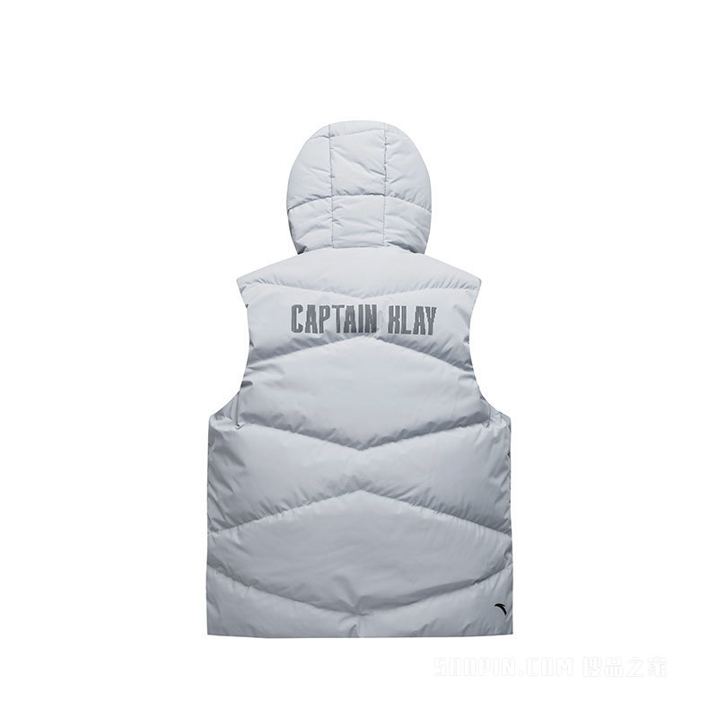 安踏KT Captain Klay系列防泼水科技男子羽绒马甲