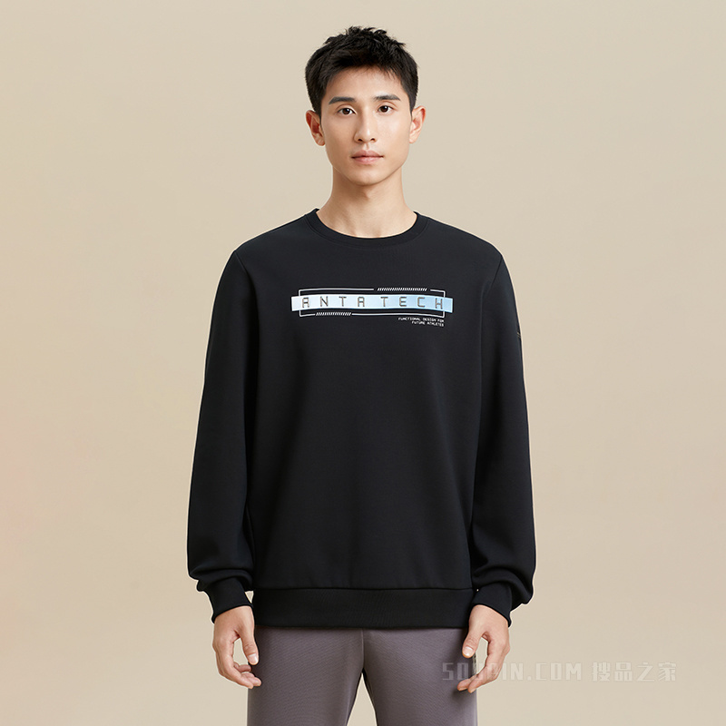 安踏多面城市训练系列男子套头卫衣