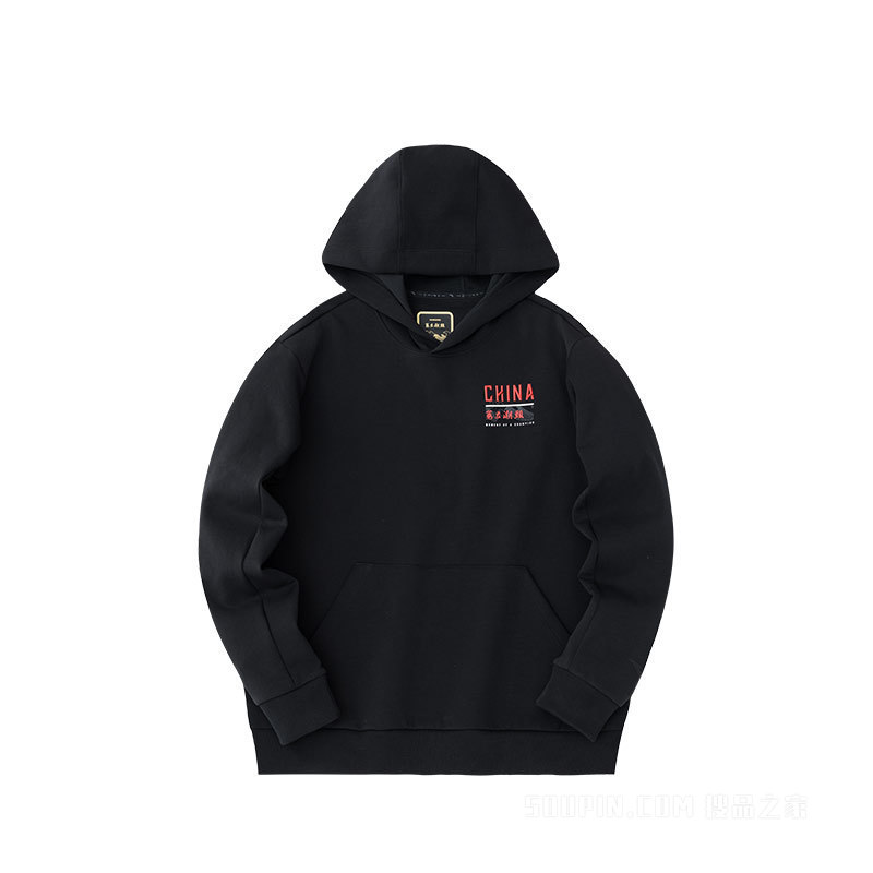 安踏勇立潮头ANTA CHN系列弹力动型科技男子连帽卫衣