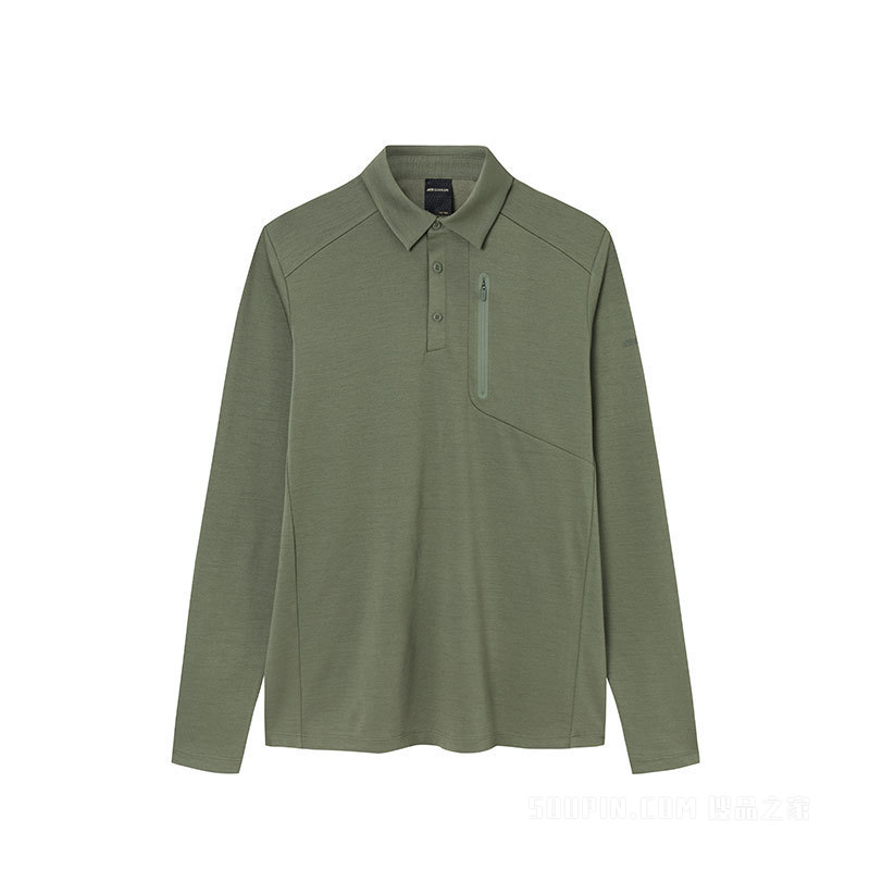 安踏冠军户外系列男子长袖针织衫