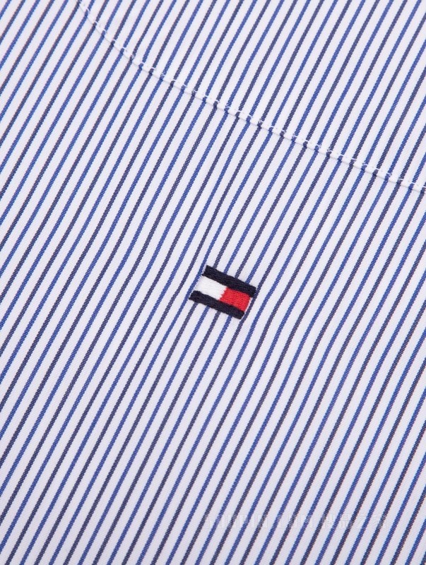 24新款早春男装纯棉府绸双色细条纹贴袋宽松衬衫外套33789