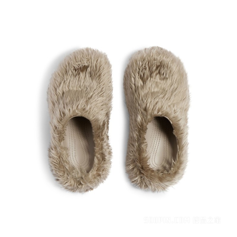 CROCS™人造毛皮穆勒鞋