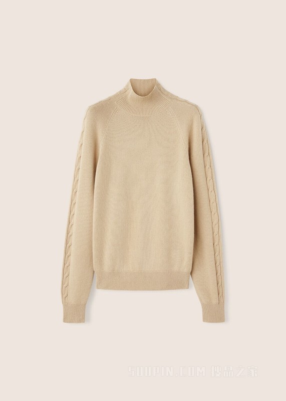Loro Piana 女士高领针织衫 骆马毛