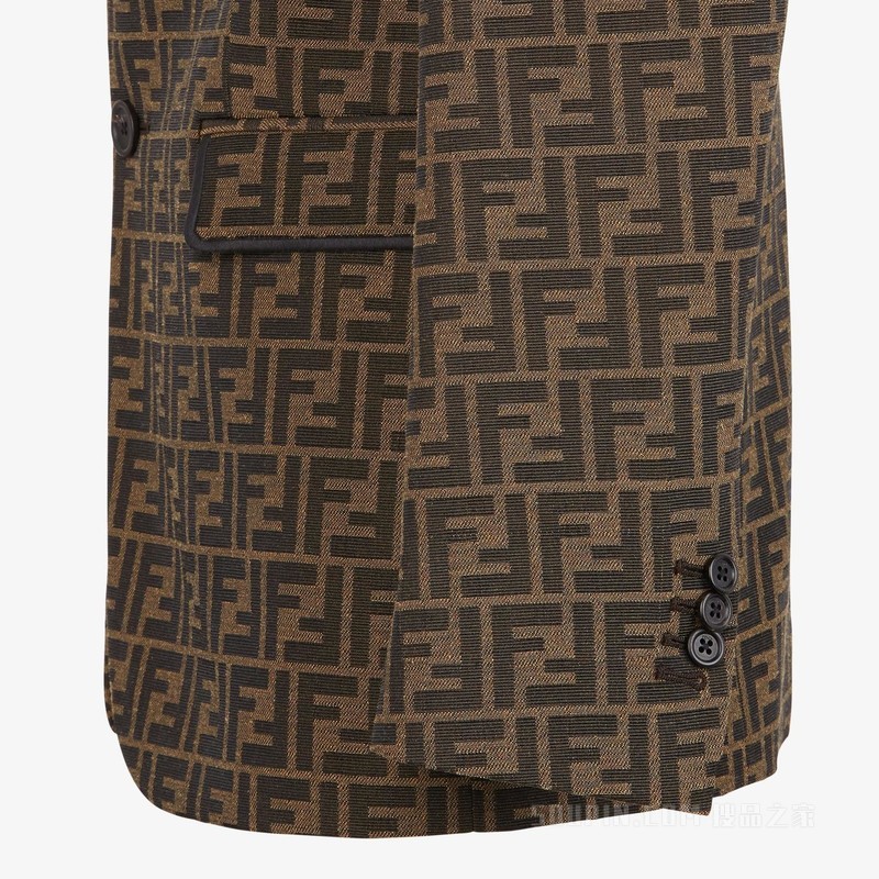 西装 棕色布料休闲西装