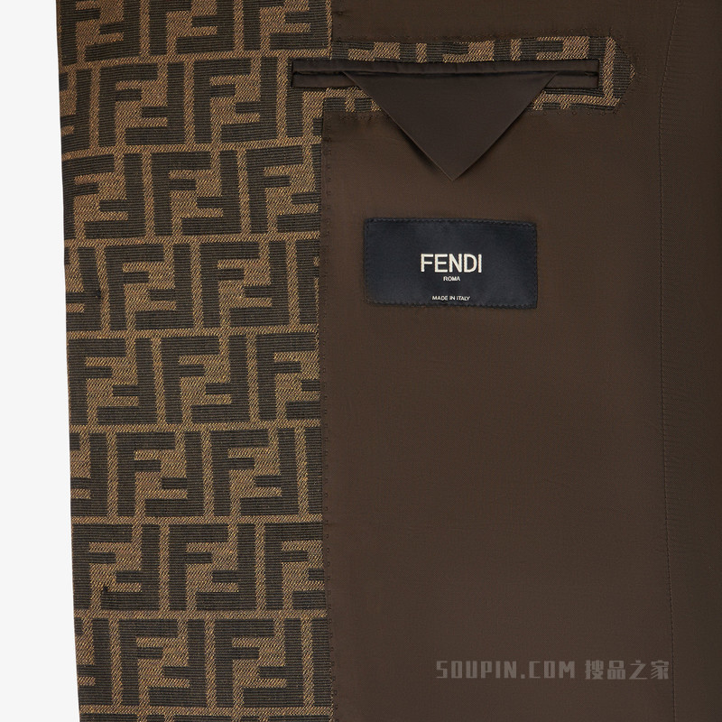 西装 棕色布料休闲西装