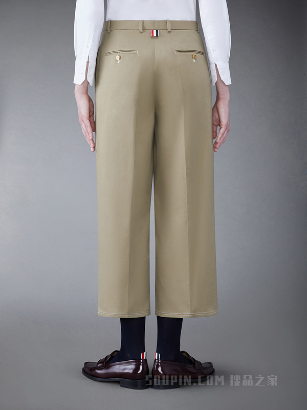 [早春新品]女士棉质斜纹宽松长裤