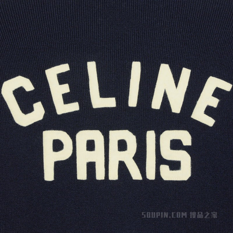 CELINE PARIS羊毛开衫 森林绿-31FE