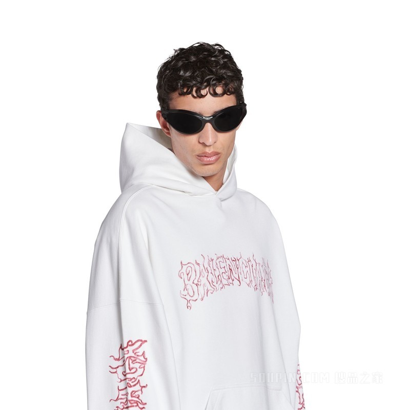 DIY METAL OUTLINE HOODIE大廓形连帽卫衣