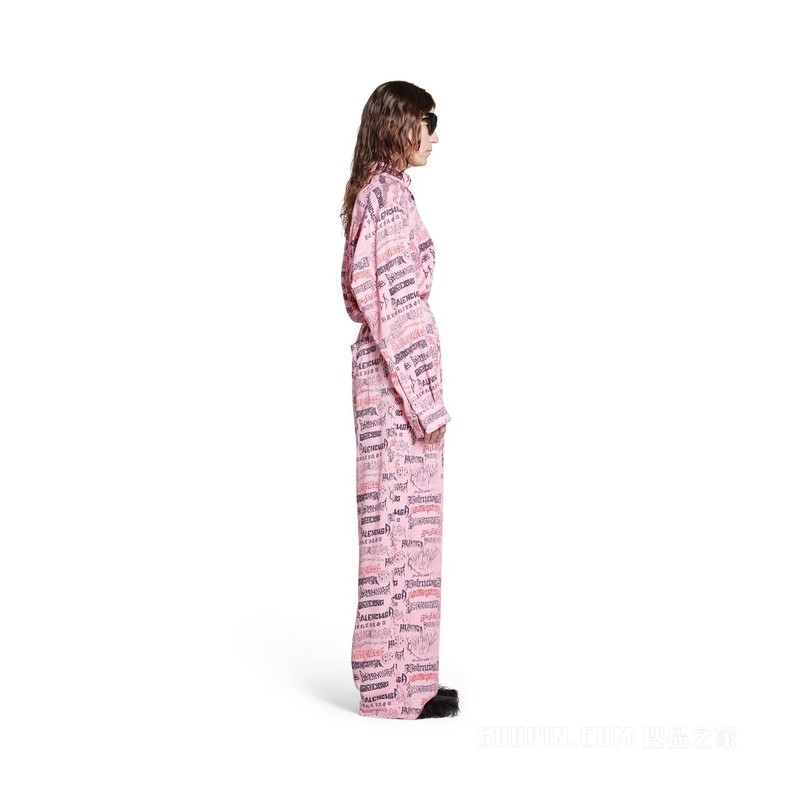 DIY METAL ALLOVER PYJAMA长裤