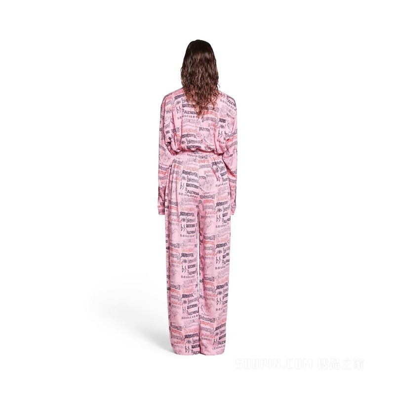 DIY METAL ALLOVER PYJAMA长裤