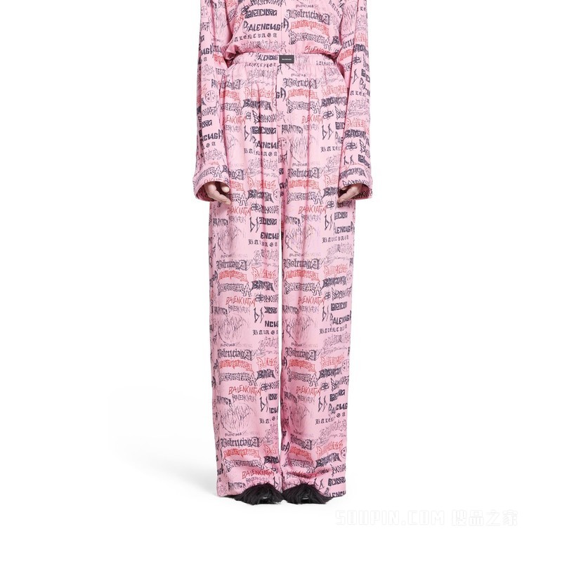 DIY METAL ALLOVER PYJAMA长裤