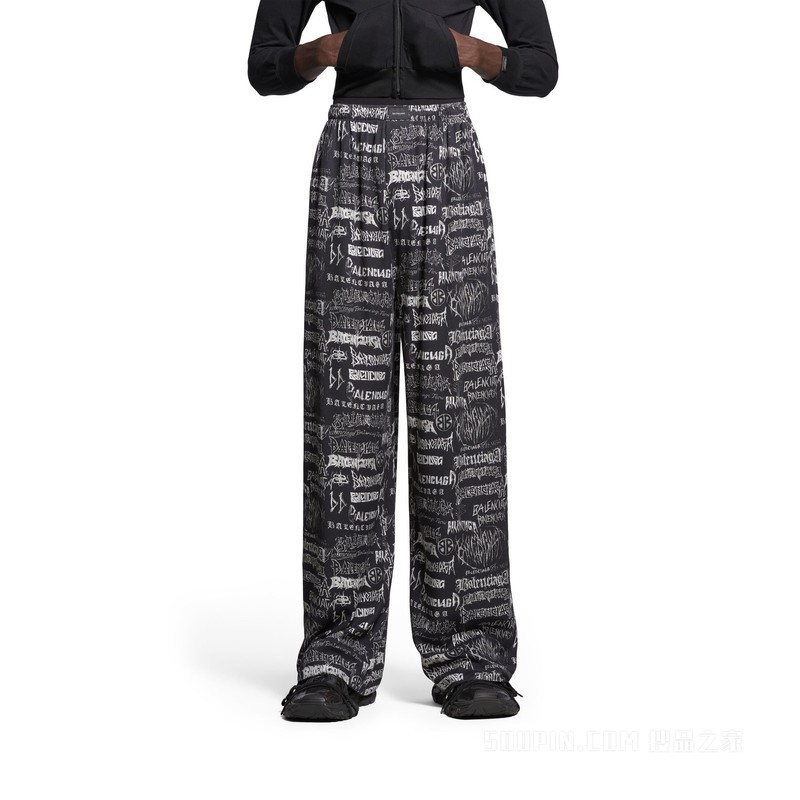 DIY METAL ALLOVER PYJAMA长裤