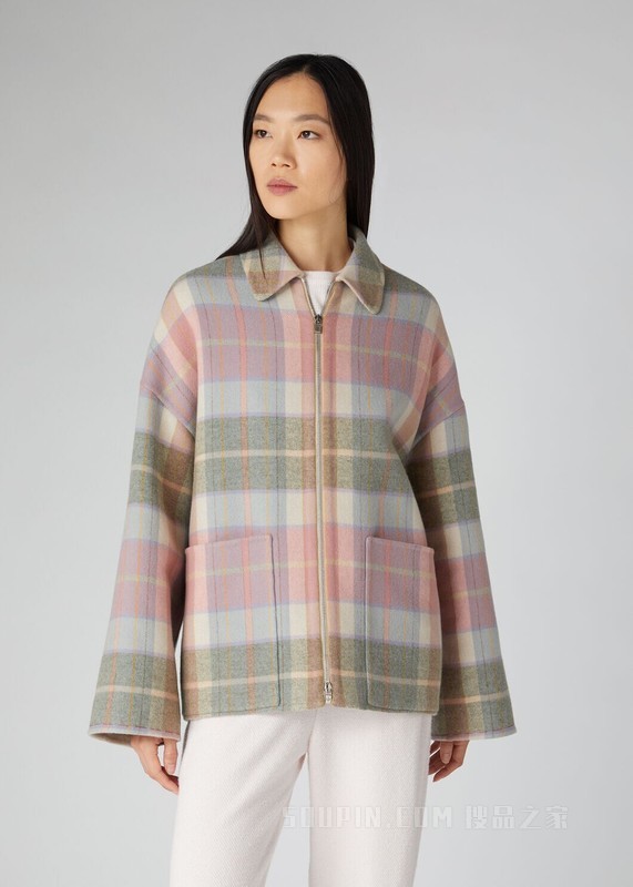 Loro Piana 女士羊毛夹克外套 羊绒, 初剪羊毛