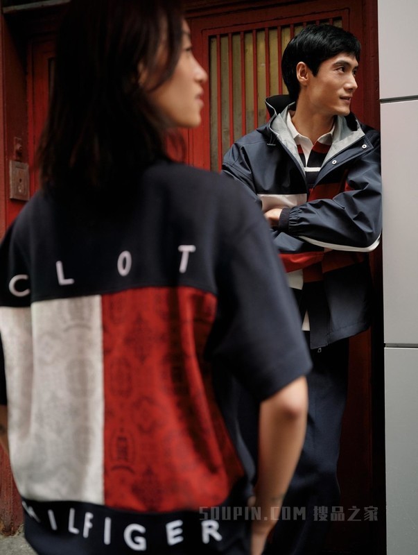 Clot 新春特别系列24早春男女纯棉平纹拼色宽松T恤34809